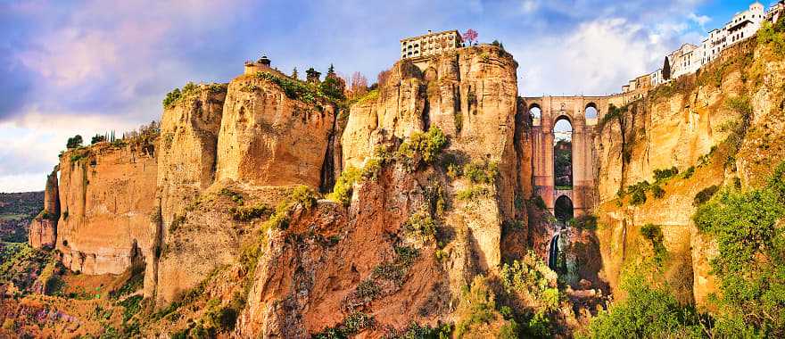 Ronda Bridge in Malaga, Spain