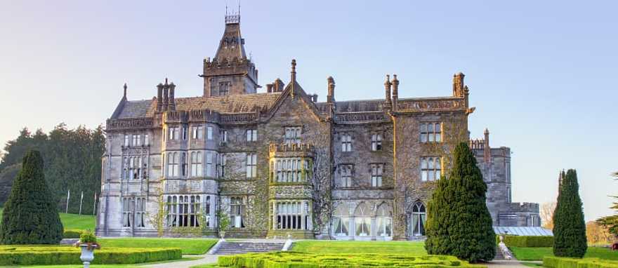 Adare Manor gardens in Ireland. Adare Manor gardens in Ireland.