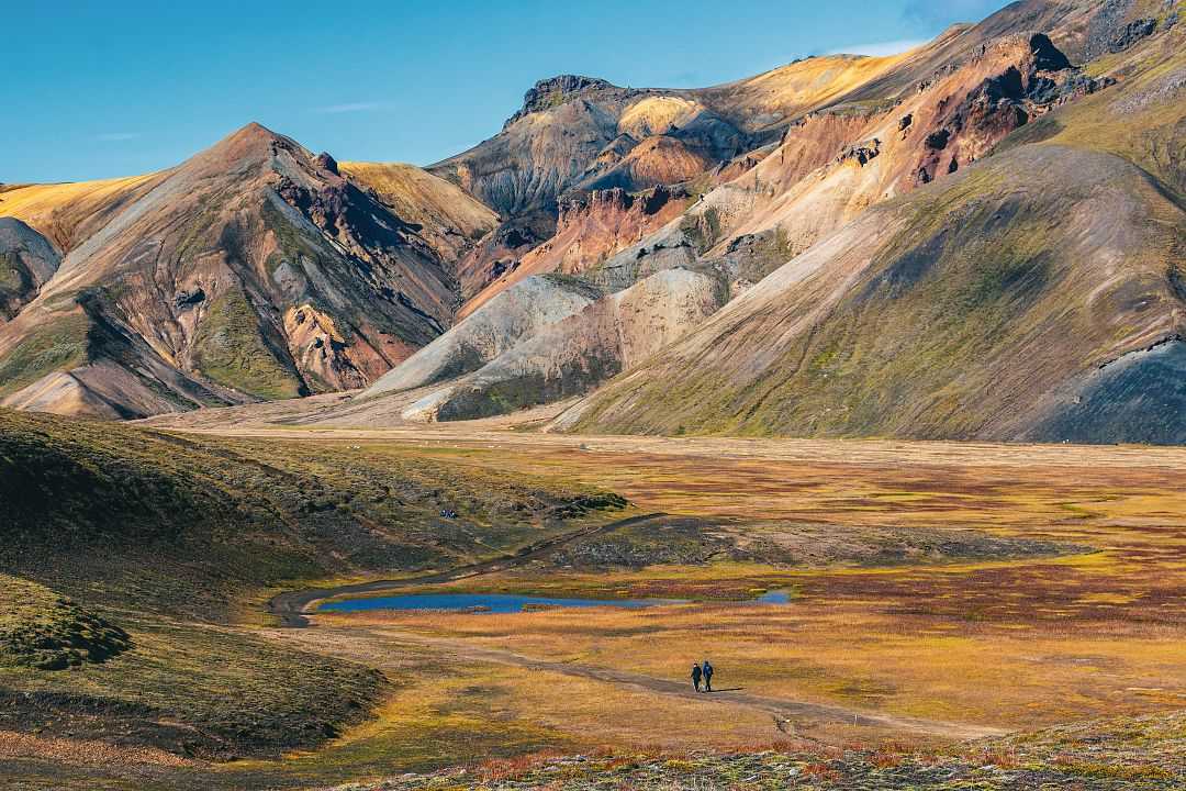 Hikers at Landmannalaugar