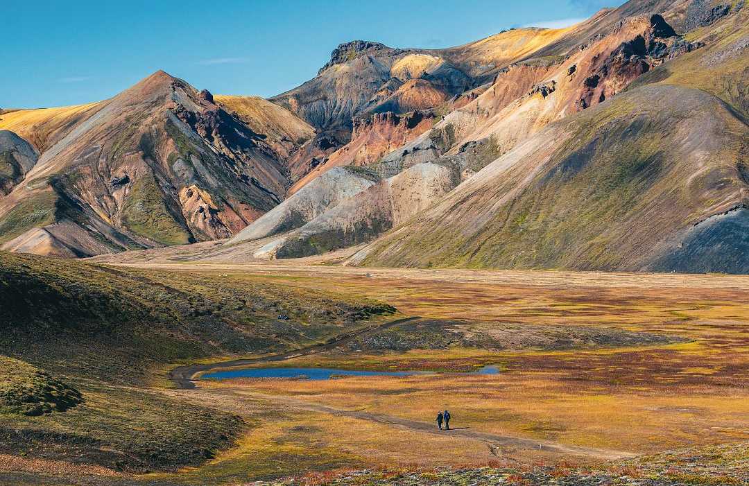 Hikers at Landmannalaugar