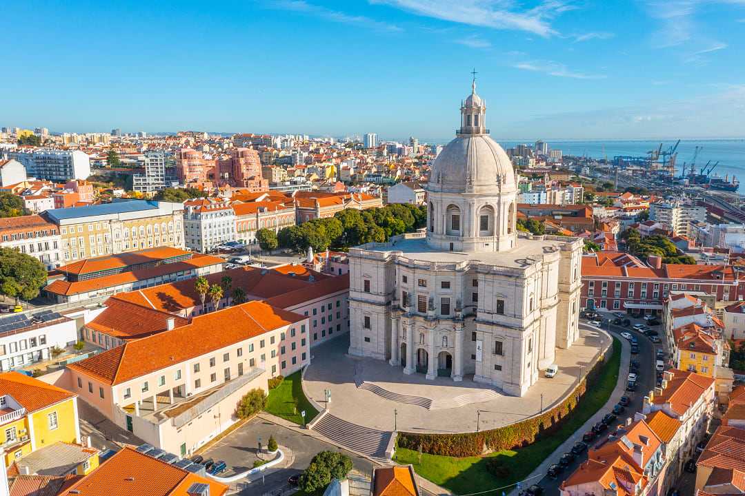 View of the National Pantheon in Lisbon, Portugal