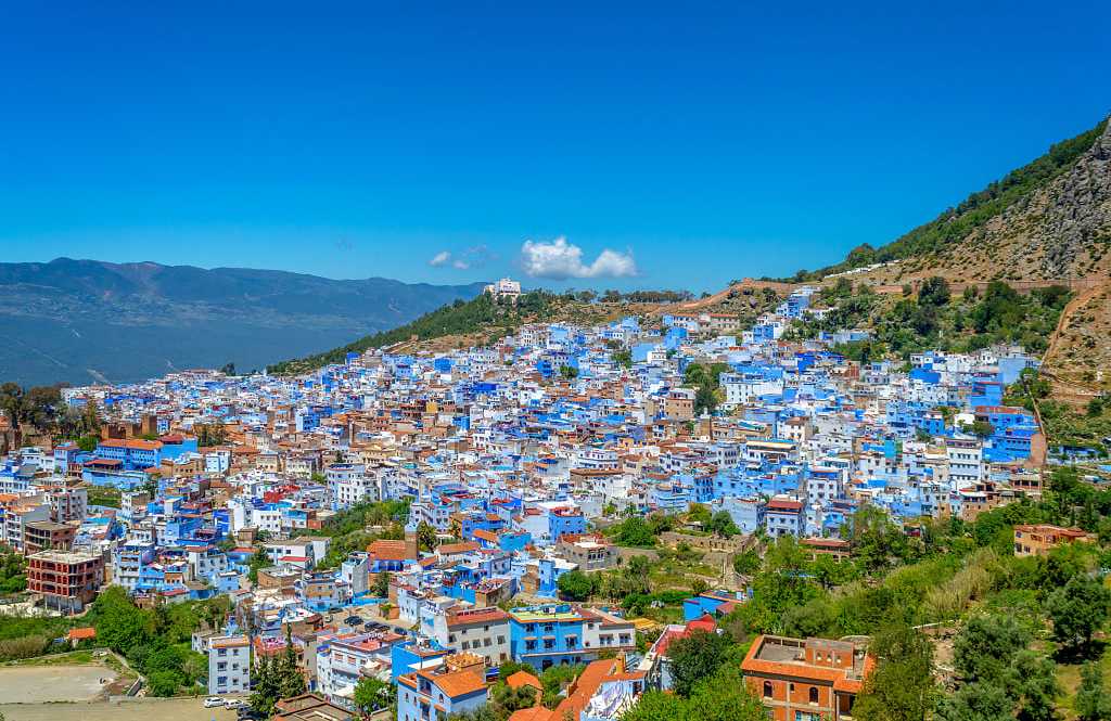 The blue city of Chefchaouen, Morocco