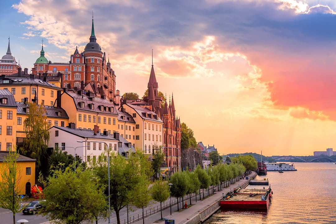 Fjallgatan street in Stockholm, Sweden