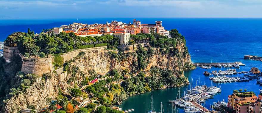 Monaco in the Cote d'Azur, France