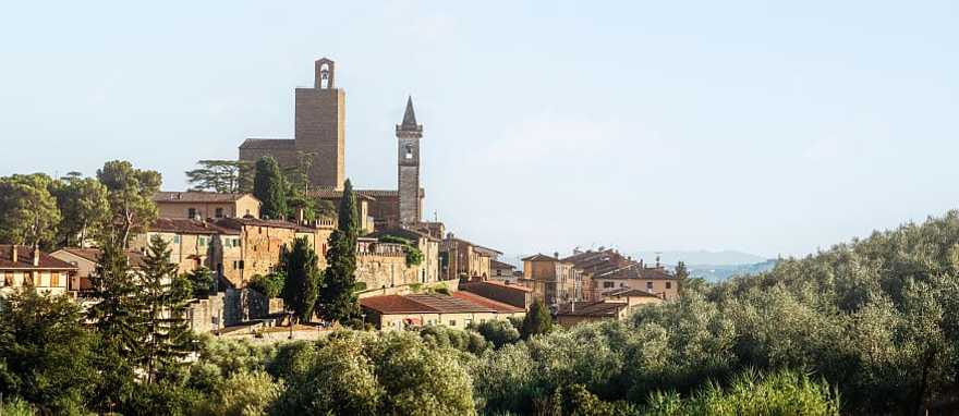 Vinci, Leonardo’s birthplace village in Tuscany, Italy.