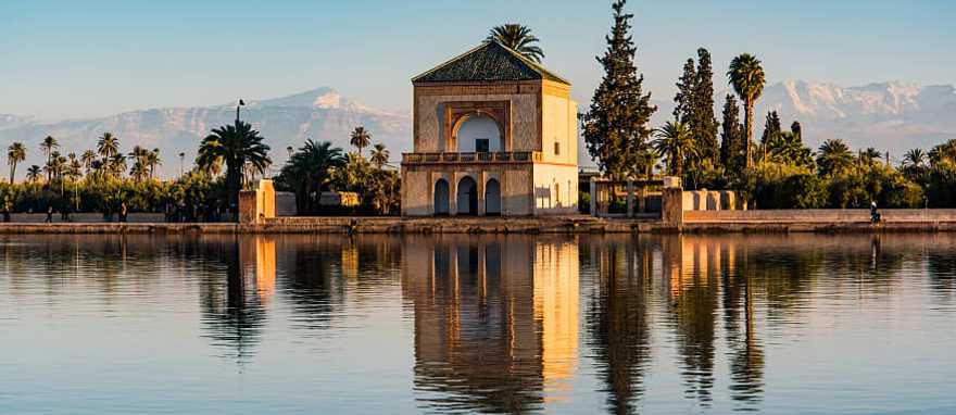 Saadian garden pavilion in Marrakech, Morocco