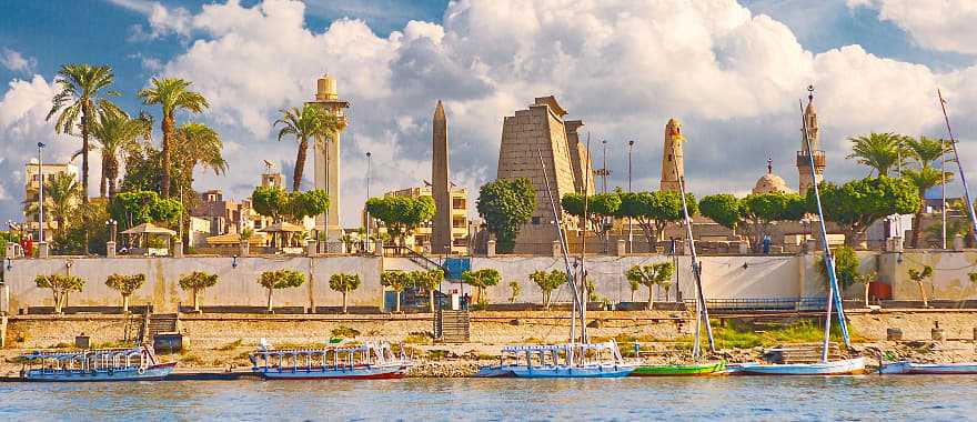 Karnak Temple on the Nile River in Luxor, Egypt