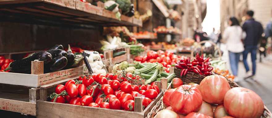 Market in Florence, Italy Fresh vegetable at market in Florence, Italy