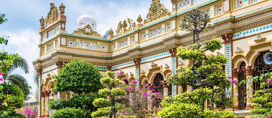 Vinh Tranh Pagoda in My Tho, the Mekong Delta
