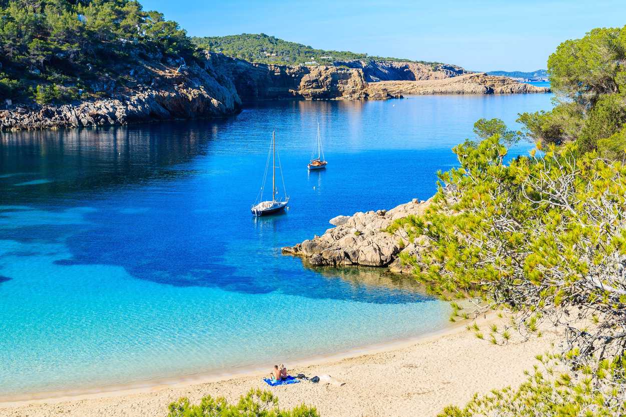 Cala Salada Beach, Ibiza, Spain