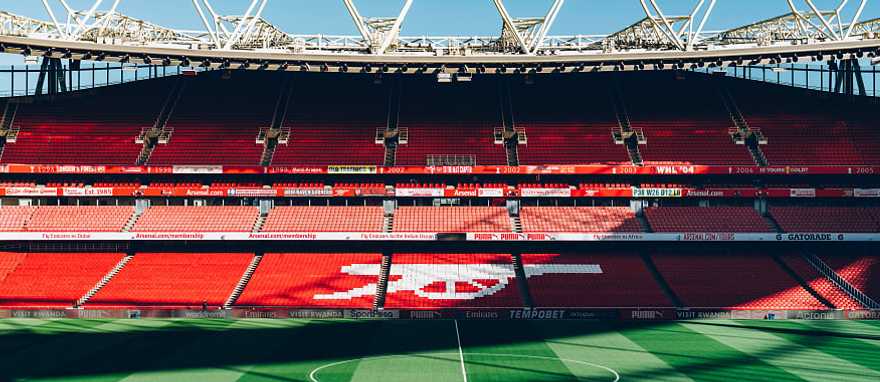 Emirates Stadium in London, England Emirates Stadium, home to Arsenal Football Club in London, England