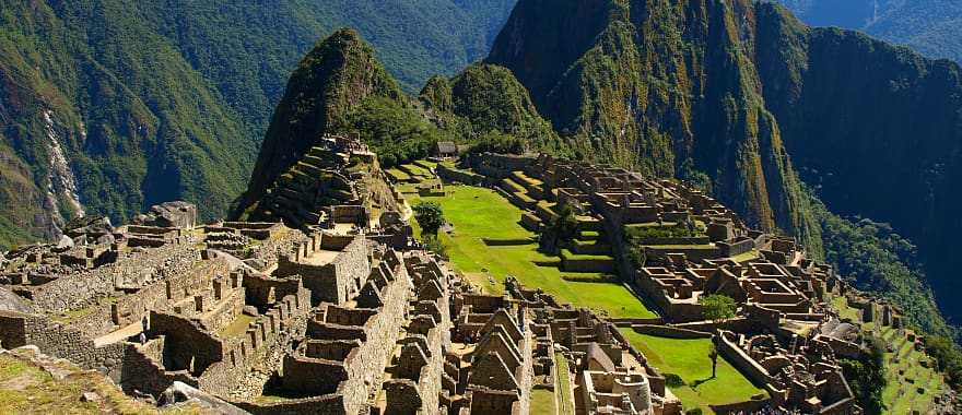 The great Inca city of Machu Picchu in Peru