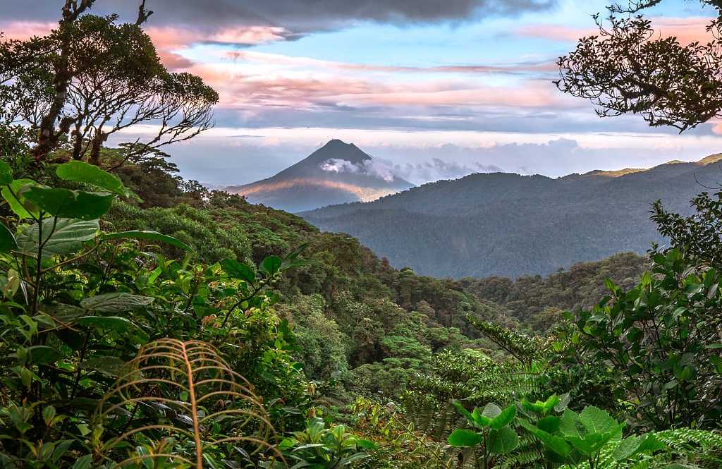 Arenal Volcano seen from Monteverde, Costa Rica