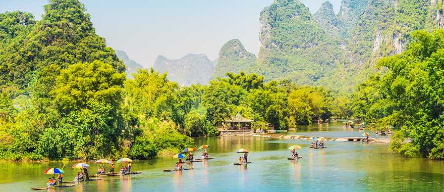 Li River in Yangshuo, China.