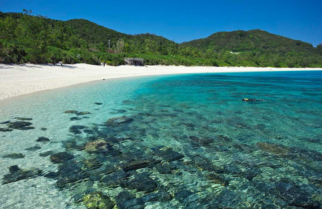 Furuzamami Beach on Zamami Island, Japan
