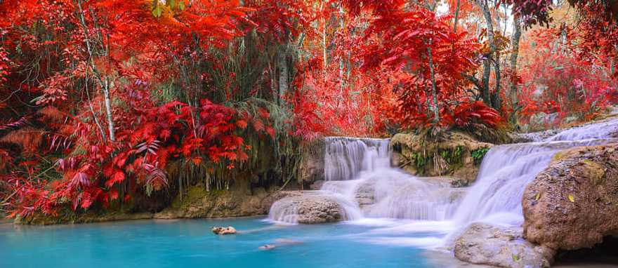 Kuang Si waterfall in Laos 