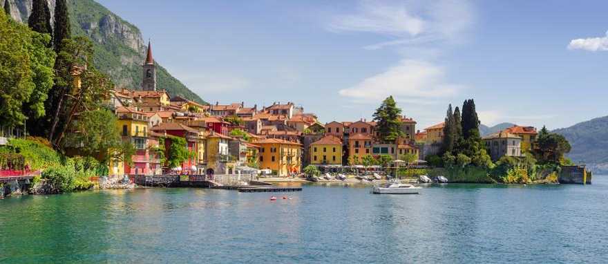 Colorful town of Varenna on Lake Como, Italy Colorful town of Varenna on Lake Como, Italy