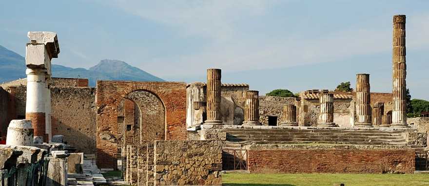 The ruins of Pompeii in Italy. The ruins of Pompeii in Italy.