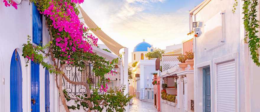 Traditional houses in Santorini, Greece