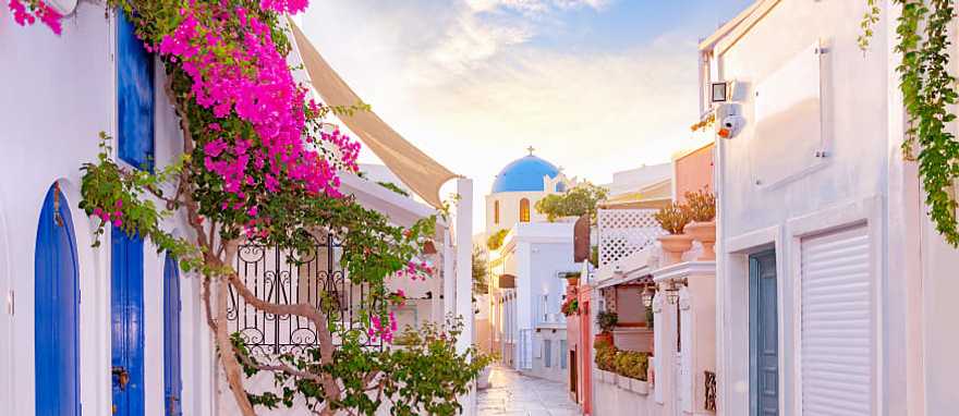 Traditional houses in Santorini, Greece