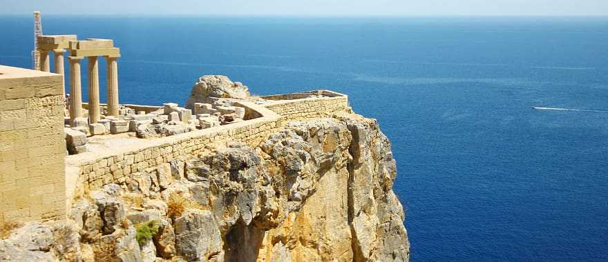 Old castle of Lindos, Rhodes, Greece