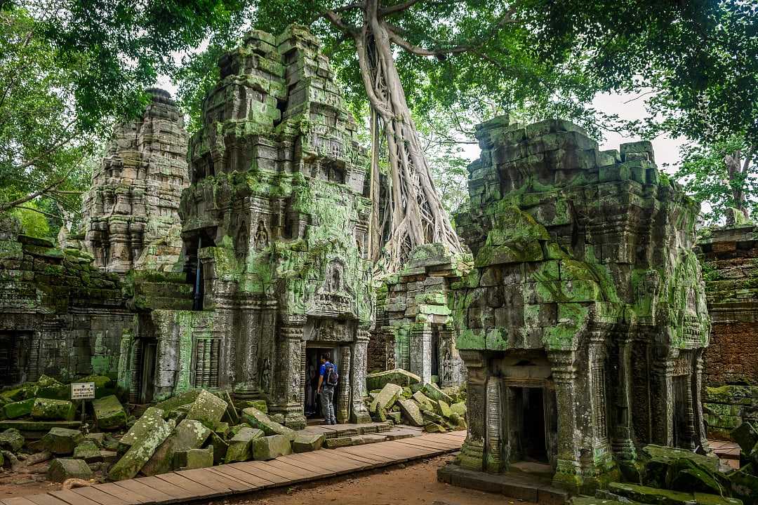 Wat Ta Prohm Temple in Siem Reap, Cambodia