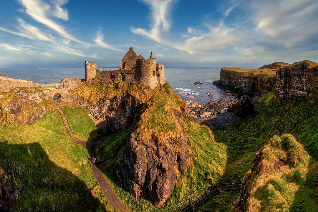 Dunluce Castle in  Bushmills, Northern Ireland