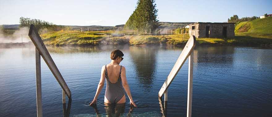 Thermal baths in Flúðir, Iceland