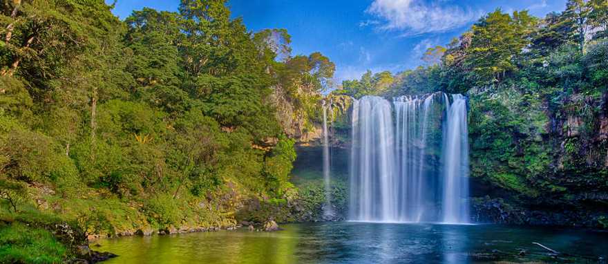 A waterfall in Kerikeri in New Zealand.