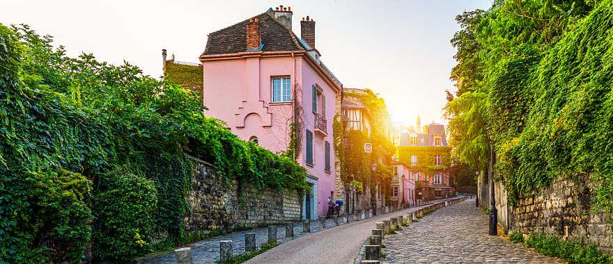 Montmartre neighborhood in Paris, France