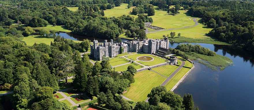 Ashford Castle. Photo courtesy Ashford Castle © Aervisions 5-Star Luxury Castle in Cong, Co. Galway, Ireland