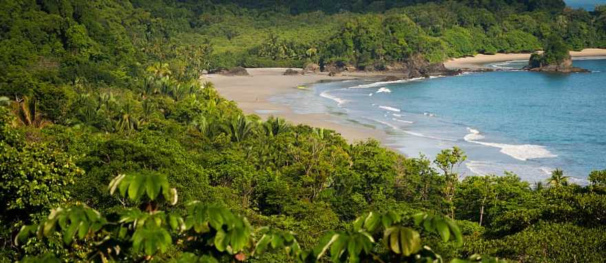 Costa Rica is renowned for its extensive rainforest and pristine beaches. Manuel Antonio Beach National Park Costa Rica is renowned for its extensive rainforest and pristine beaches. Manuel Antonio Beach National Park
