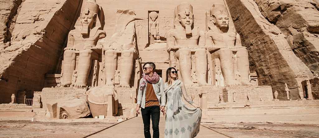 Great Temple of Ramses II at Abu Simbel in Aswan, Egypt.