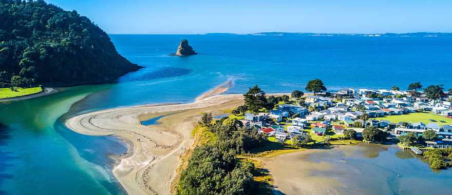 Small islands in Auckland, New Zealand