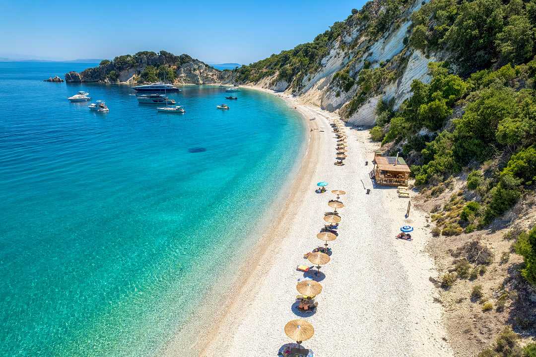 Gidaki Beach on Ithaca Island, Greece