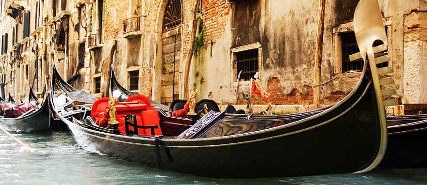 Traditional Venetian gondola, Italy