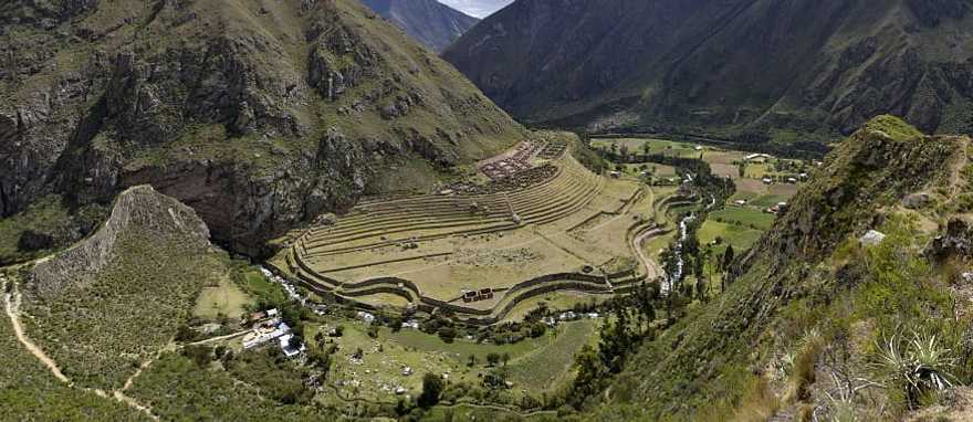 Ancient Inca trail in Peru