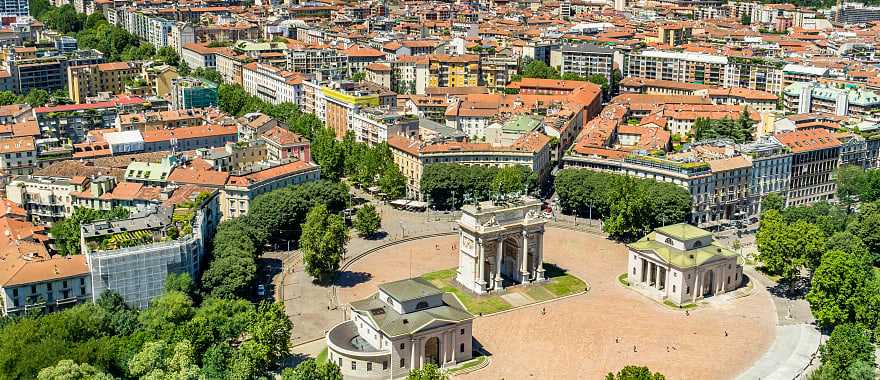 Piazza Sempione Arco della Pace, Milan, Italy