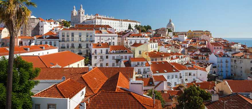 View of the old quarter of Alfama, Lisbon's Moorish past