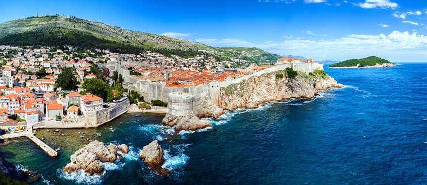 Aerial view of Dubrovnik, Croatia