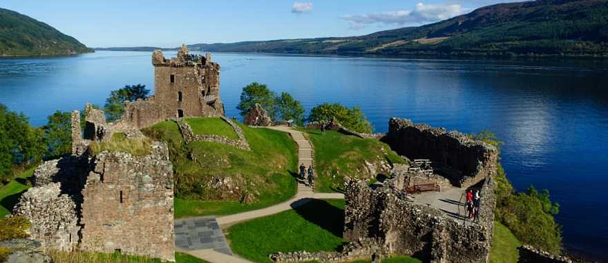 Urquhart Castle at Lock Ness in Scotland Urquhart Castle at Lock Ness in Scotland