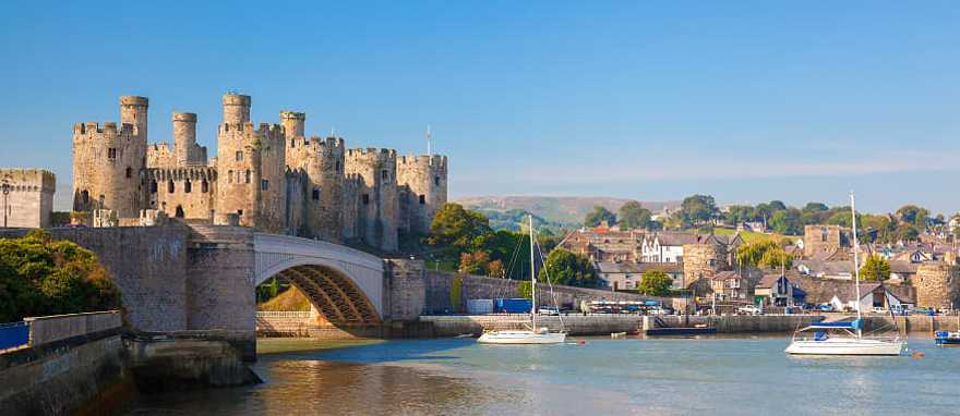 Conwy Castle, UNESCO World Heritage Site, in Wales, United Kingdom Conwy Castle, UNESCO World Heritage Site, in Wales, United Kingdom