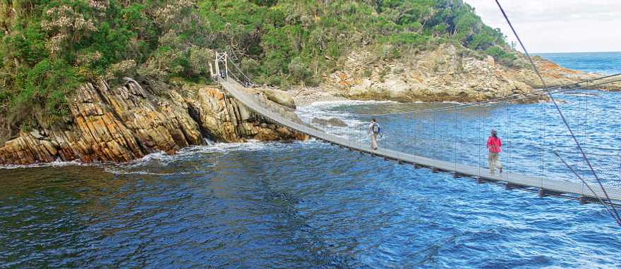Bridge in Tsitsikamma National Park, South Africa. Bridge in Tsitsikamma National Park, South Africa.