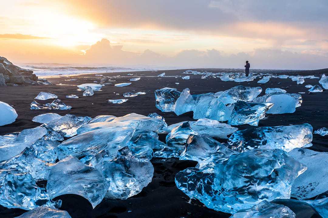 Diamond Beach, Jokulsarlon, Iceland. 