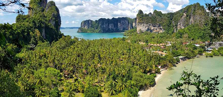 Tropical jungle, beaches and karst rock formations in Krabi, Thailand Tropical jungle, beaches and karst rock formations in Krabi, Thailand