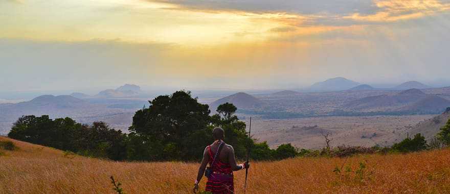 Maasai guide in Chyulu Hills, Kenya