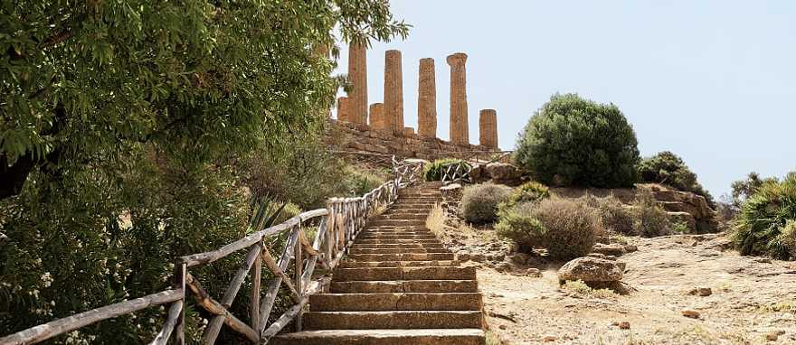 Temple of Juno in Sicily, Italy. 