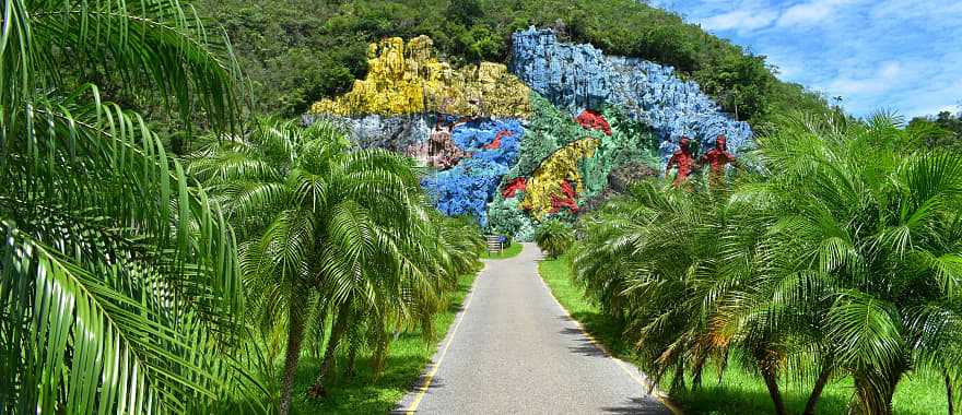 Mural of Prehistory in Vinales, Cuba