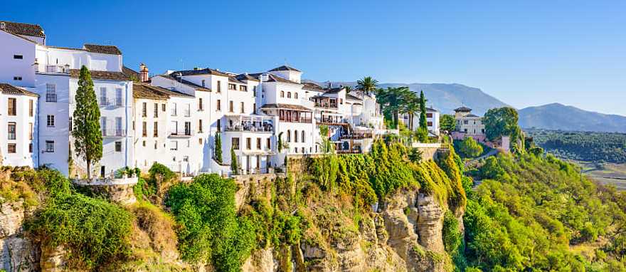 Moorish pueblos blancos in Ronda, Spain