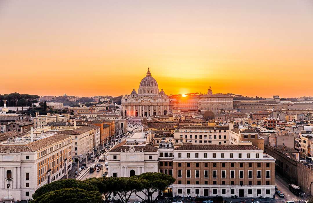 St. Peter's Basilica in Rome, Italy.